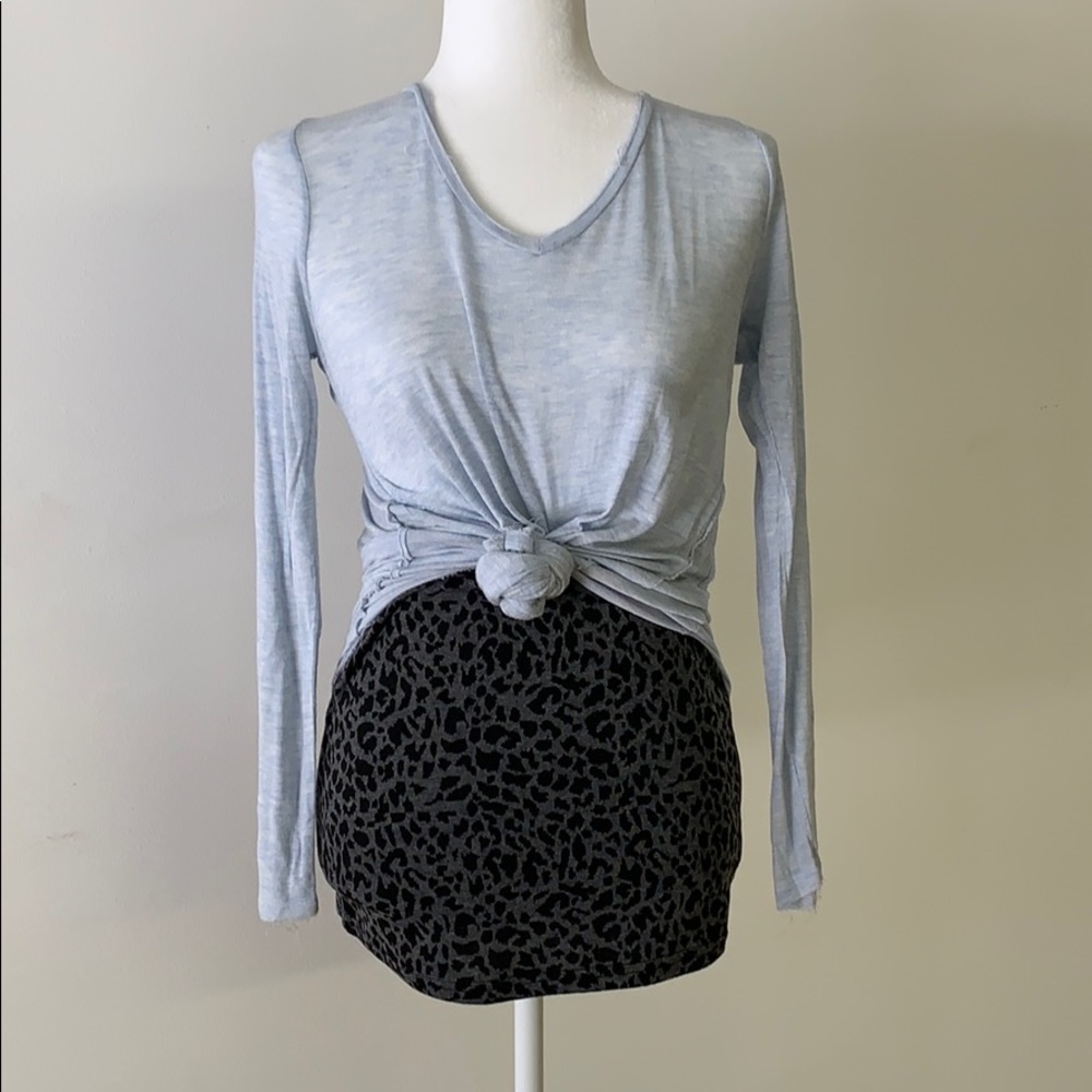 Leopard mini skirt